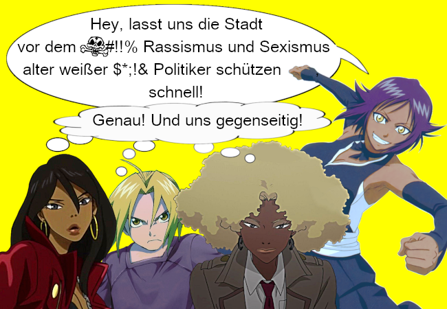Hey, lasst uns die Stadt vor dem Rassismus und Sexismus alter weißer Politiker schützen!
